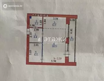 42.3 м², 2-комнатная квартира, этаж 4 из 6, 42 м², изображение - 5