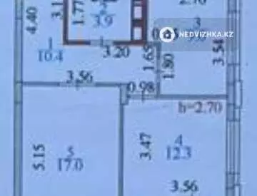 54.3 м², 2-комнатная квартира, этаж 3 из 9, 54 м², изображение - 13