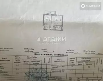 1-комнатная квартира, этаж 6 из 14, 33 м²