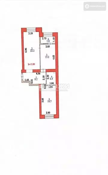 68 м², 3-комнатная квартира, этаж 12 из 12, 68 м², изображение - 12