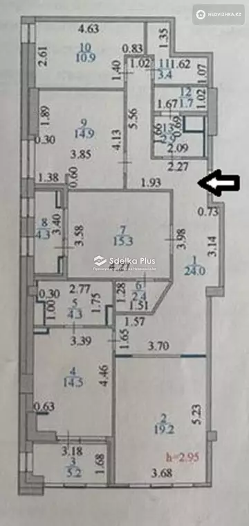 114 м², 4-комнатная квартира, этаж 12 из 19, 114 м², изображение - 4