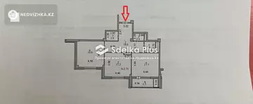 2-комнатная квартира, этаж 3 из 7, 84 м²