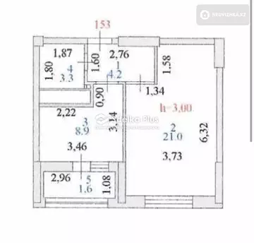 39 м², 1-комнатная квартира, этаж 13 из 17, 39 м², изображение - 11