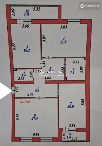 124 м², 3-комнатная квартира, этаж 3 из 5, 124 м², изображение - 6