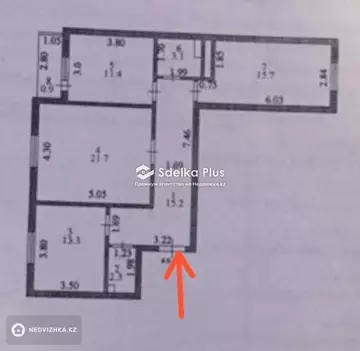 84 м², 3-комнатная квартира, этаж 5 из 6, 84 м², изображение - 6