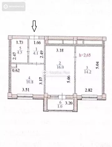 50 м², 2-комнатная квартира, этаж 2 из 12, 50 м², изображение - 16