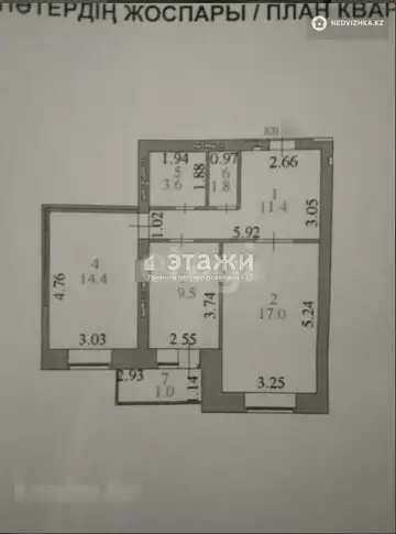 59 м², 2-комнатная квартира, этаж 8 из 9, 59 м², изображение - 11