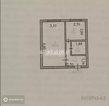 1-комнатная квартира, этаж 5 из 5, 36 м²