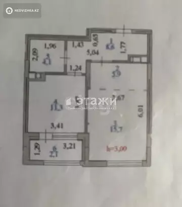 50 м², 2-комнатная квартира, этаж 5 из 9, 50 м², изображение - 2