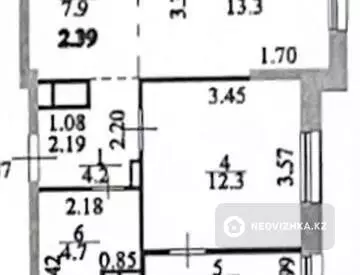 45.8 м², 2-комнатная квартира, этаж 1 из 6, 46 м², изображение - 9