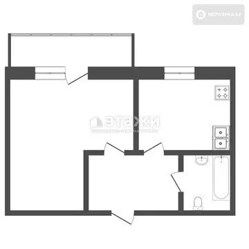 40 м², 1-комнатная квартира, этаж 6 из 10, 40 м², изображение - 7