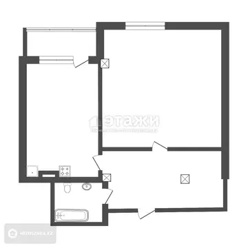 70 м², 2-комнатная квартира, этаж 9 из 9, 70 м², изображение - 8