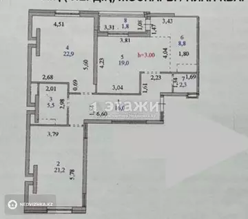 98 м², 3-комнатная квартира, этаж 8 из 17, 98 м², изображение - 5