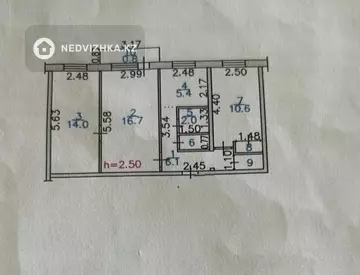 59 м², 3-комнатная квартира, этаж 4 из 5, 59 м², изображение - 11