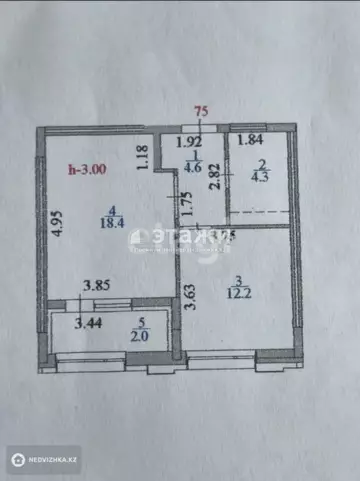 42 м², 1-комнатная квартира, этаж 6 из 12, 42 м², изображение - 10