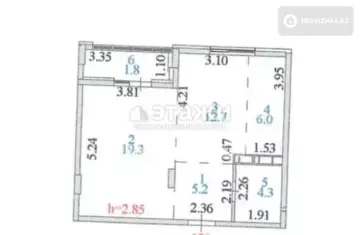 49.3 м², 1-комнатная квартира, этаж 5 из 9, 49 м², изображение - 0