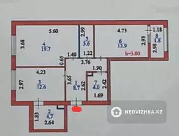 70 м², 1-комнатная квартира, этаж 5 из 9, 70 м², изображение - 0