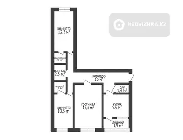 75 м², 3-комнатная квартира, этаж 2 из 9, 75 м², изображение - 10