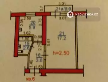 30 м², 1-комнатная квартира, этаж 2 из 4, 30 м², изображение - 6