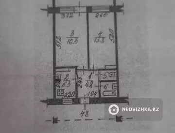 53.7 м², 2-комнатная квартира, этаж 2 из 5, 54 м², изображение - 8