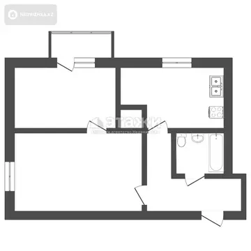 58 м², 2-комнатная квартира, этаж 10 из 12, 58 м², изображение - 6