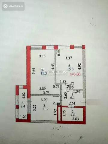 59 м², 2-комнатная квартира, этаж 4 из 9, 59 м², изображение - 8