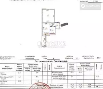 1-комнатная квартира, этаж 8 из 17, 43 м²