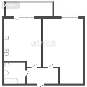 44.6 м², 1-комнатная квартира, этаж 8 из 9, 45 м², изображение - 7