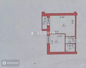 49.7 м², 1-комнатная квартира, этаж 6 из 12, 50 м², изображение - 0