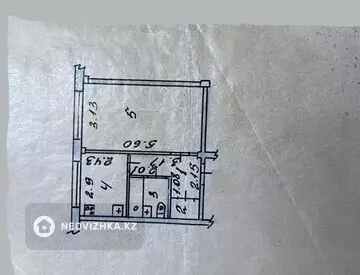 33.5 м², 1-комнатная квартира, этаж 5 из 5, 34 м², изображение - 6