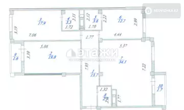 113 м², 4-комнатная квартира, этаж 12 из 12, 113 м², изображение - 52