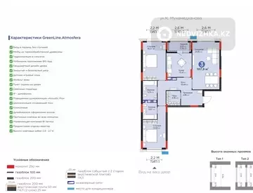 108 м², 3-комнатная квартира, этаж 13 из 14, 108 м², изображение - 2