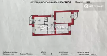 3-комнатная квартира, этаж 2 из 9, 85 м²