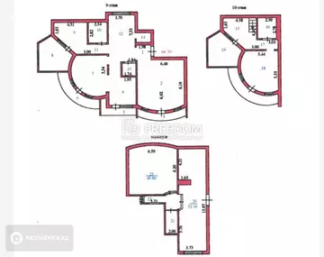 8-комнатная квартира, этаж 9 из 10, 347 м²