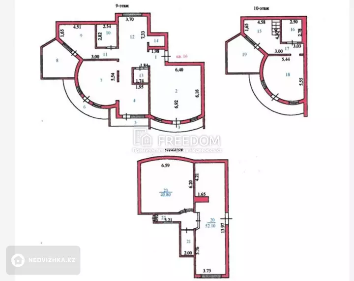 347 м², 8-комнатная квартира, этаж 9 из 10, 347 м², изображение - 1