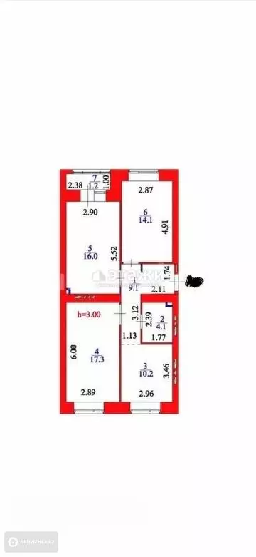 72 м², 3-комнатная квартира, этаж 6 из 10, 72 м², изображение - 11