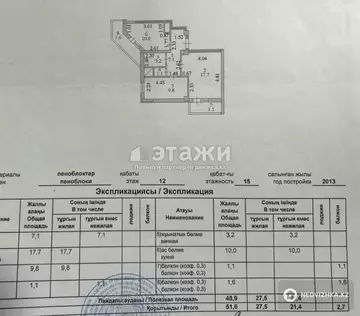 59 м², 2-комнатная квартира, этаж 2 из 13, 59 м², изображение - 8