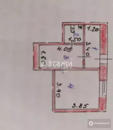 26 м², 1-комнатная квартира, этаж 1 из 5, 26 м², изображение - 2