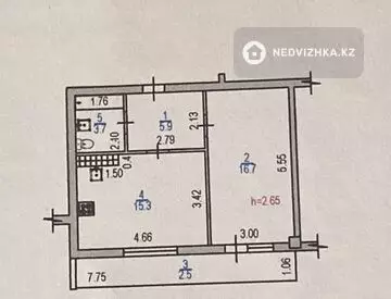 47 м², 1-комнатная квартира, этаж 1 из 3, 47 м², изображение - 15