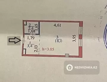 27 м², 1-комнатная квартира, этаж 3 из 5, 27 м², изображение - 6