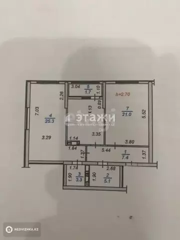 75 м², 2-комнатная квартира, этаж 9 из 14, 75 м², изображение - 5