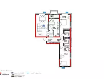 3-комнатная квартира, этаж 14 из 17, 107 м²