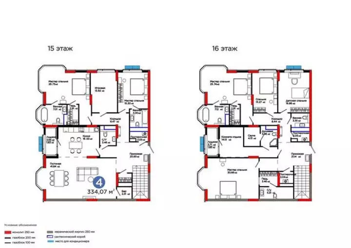 334.07 м², 0-комнатная квартира, этаж 15, 334 м², изображение - 1