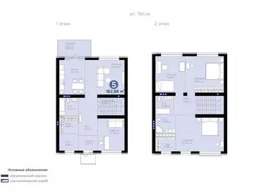 0-комнатная квартира, этаж 1, 163 м²