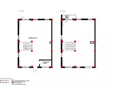 0-комнатная квартира, этаж 1 из 2, 203 м²