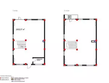 0-комнатная квартира, этаж 1 из 2, 203 м²