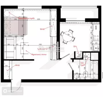 48 м², 1-комнатная квартира, этаж 5 из 17, 48 м², изображение - 13