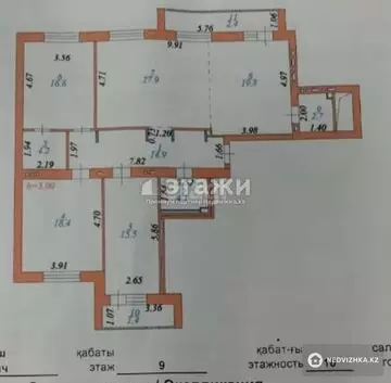 128 м², 4-комнатная квартира, этаж 9 из 10, 128 м², изображение - 21