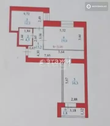 69.1 м², 2-комнатная квартира, этаж 8 из 12, 69 м², изображение - 16