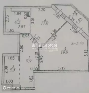 53.9 м², 2-комнатная квартира, этаж 2 из 9, 54 м², изображение - 13